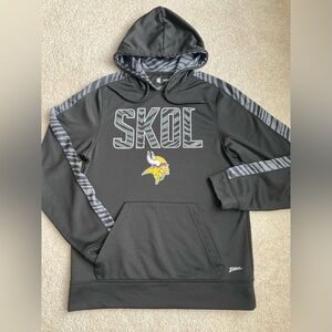 NFL team apparel MN VIKINGS SKOL sweatshirt HOODIE men’s small